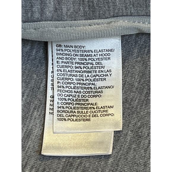 The North Face Women’s Gray Hooded Full Snap Jacket M Stretch Fleece Blend - Picture 3 of 8